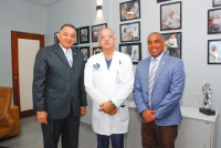 Director Hospital Calventi recibe visita decanos Facultad de Ciencias Salud y Morfológicas UASD.