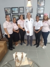 La asociación de mujeres del municipio de los Alcarrizos (ASOMUALS) ofrece colaboración voluntaria  a Hospital Dr. Vinicio Calventi.